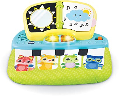 VTech - Sensorisches Klavier der Baby Loulous, interaktives Klavierspielzeug, 3/24 Monate, Version FR 550405, Mehrfarbig