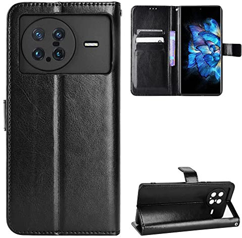 BellaCase Vivo X Note Coque [Étui Portefeuille] [Fonction Support] [Slots pour Cartes] [Couverture à Rabat Magnétique] Compatible avec Le Smartphone Vivo X Note(Noir)
