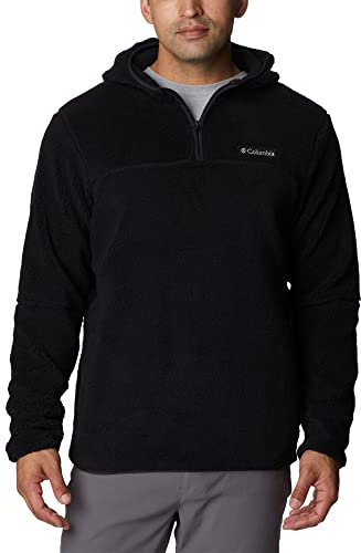 Columbia Rugged Ridge Sherpa Pullover Hoodie, Felpa con Cappuccio, Uomo, Nero, S