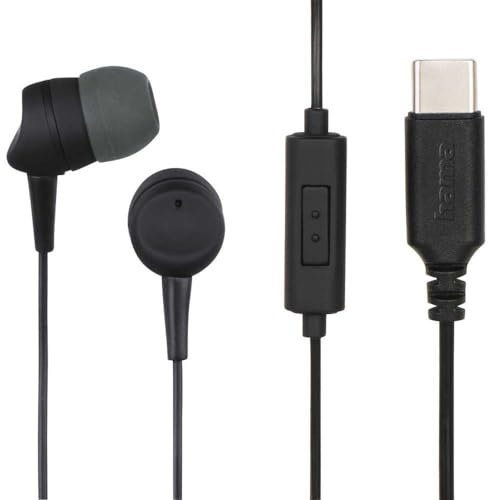 Hama Sea In-Ear Earset, USB-C, Inline-Mikrofon, Antwort-Taste, Kabel Knickschutz