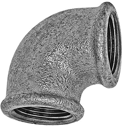 Winkel 90° Grad mit 3/4 Zoll Rohr Innengewinde IG Gewinde Fitting Verschraubung aus Temperguss verzinkt Nr. 90