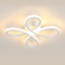 SENQIU LED Deckenleuchte Modern, 30W 3500K Led Deckenlampe Warmweißes Licht, Led Deckenbeleuchtung 4 Head Flower Design,Deckenleuchte Weiß Acryl für Wohnzimmer, Schlafzimmer Küche, Esszimmer