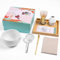 ZENRC Ceremony Matcha Kit - Bamboo Matcha Whisk (Chasen) Scoop (Chashaku) Bowl with Pouring Spout Whisk Holder Sifter Tea Tray- Perfect Matcha Set (Ivory White, Set of 7)