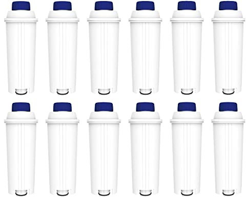 Comedes Filterpatrone für De'Longhi DLS-C002, SER3017 & 5513292811, kompatibel mit Magnifica, Eletta, ECAM, ESAM, ETAM, BCO, EC-Serie Kaffeevollautomaten, TÜV SÜD zertifiziert (12 Stück)