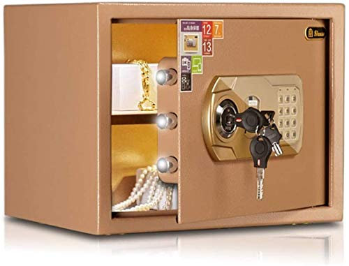 Tresor, feuerfest, wasserdicht, Tresor, Haus- und Schließfächer, Haus, In-Wall, Gewerbe, Büro, kleines Bett, Mini-Schließfach, Sparschwein, Sparschwein, Doppelalarm, Ganzstahl, 30