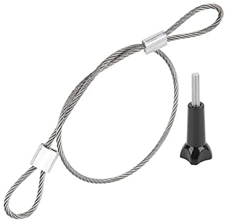 Qiilu Ceinture de Dragonne en Acier Inoxydable avec Vis 1/4 pour Action GOPRO/OSMO
