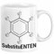 Trendation - Chemie Tasse SubstituENTEN Chemiker Witz Organische Chemie Ente Kaffeebecher Geschenkidee (Weiß)