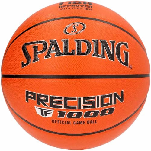 Spalding Precision TF-1000 Logo FIBA Ball 77526Z, Unisex basketballs, Orange, 7 EU