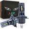 ADAURIS H4 LED Headlight Bulb, 6500k 80W Cool White H4 Blub, Mini Size Super Bright H4 Led Blub, IP68 10000LM Waterproof Plug and Play, Pack of 2
