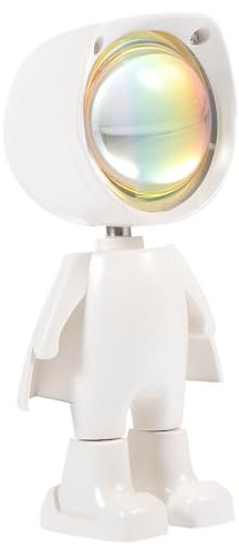 ORFOFE Kreative Roboterform Projektionslampe Für Zuhause Sonnenuntergangslicht Nachtlicht Projektorlicht Fotorequisit