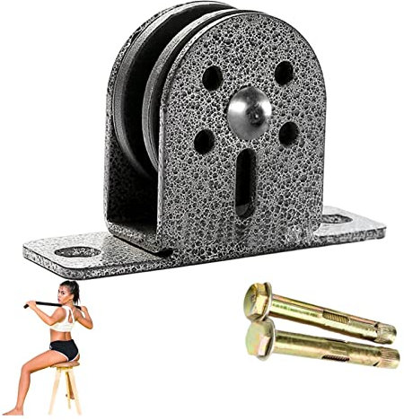 Riemenscheiben-Fitnessstudio | Heberolle aus Edelstahl | Fitnessstudio-Zubehör Hebeblöcke Hebezeuge Heimprojekte für Silent Pulley System
