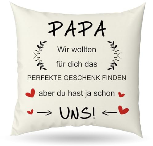 JoyrnalK Vätertagsgeschenk Papa Geschenk Vätertag Papa Geschenk Geburtstag Geburtstagsgeschenk Für Papas Geschenke Für Papas Vater Geschenke Weihnachten Kissenbezug Vatertagsgeschenk Stiefväter