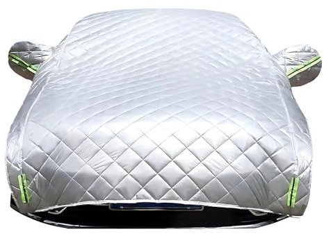 Hagelschutzplane Auto Gemacht für Citroen C1, Auto Abdeckplane, Halbgarage für Auto, Schnee- und regenfest, mit reflektierenden Streifen