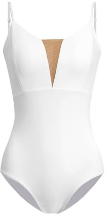 ZYXWVU Ballett Trikot Damen Ärmellos Rückenfrei Tanztrikot Damen Tanzbody mit V-Ausschnitt