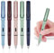 5 Stück Füllfederhalter, Metall Bleistifte mit Ergonomischem Griffstück, Klares und Flüssiges Schreiben, 0.38mm Extra Feine Spitze, Geschenk für Lehrer, Schüler, Kinder und Freunde(Mehrfarbig)