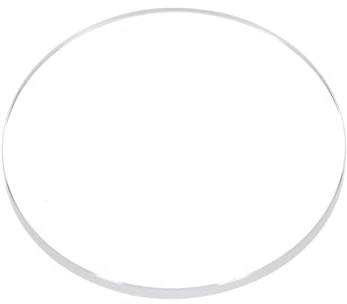QUARKZMAN Verre de Montre en Cristal 21mm Diamètre 1.5mm Épais Ronds et Plats Verres de Montre en Saphir Transparent, Verres de Remplacement pour Réparation d'Horloger