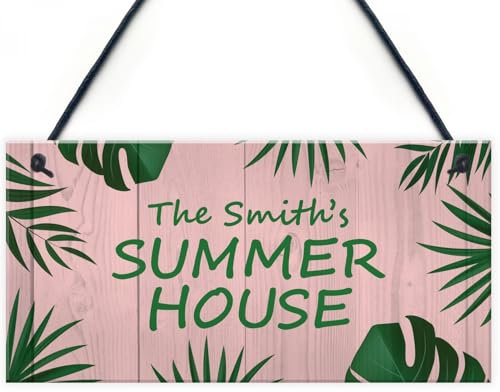Signs Plaques Garden Summer House PERSONALISED Decor Garden Bar Signs House Decor
