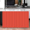 Odot Schrank Vorhang mit Klettband Küche, Solide Farbe Schrankvorhänge Küche Staubdichter Schrank Vorhang Selbstklebend Privatsphäre Schrankgardine für Kleiderschrank (Rot 1,60x90cm)