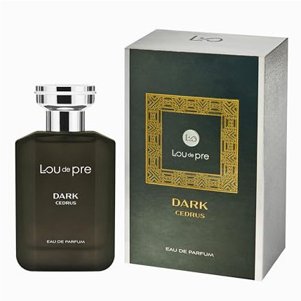 LOU DE PRE Dark Cedrus Parfüm Men Eau de Parfum 90 ml – Chypre-Fruchtiger Herrenduft mit Bergamotte, Ananas, Birke & Eichenmoos – Maskulin, wild & ausdrucksstark Herrenduft Männerduft Gentleman