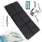 Chargeur solaire 200 W, panneau solaire pliable et étanche, taille dépliée de 86,9 cm, mainteneur de batterie automatique pour véhicules 12 V-24 V, bateaux, camping-cars, utilisation en extérieur
