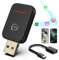 2 in 1 Wireless Carplay Adapter UK for iPhone, Android Auto Wireless Adpater, Plug & Play USB CarPlay Wireless Stick, Convert Wired Android Auto/Carplay to Wireless for Android 11+/iOS 10+ Phones