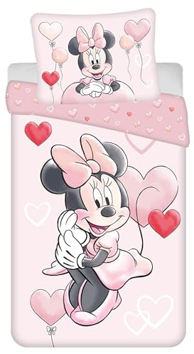 Disney Minnie Mouse Wendebettwäsche, 140 × 200 + 70 × 90 cm (C)