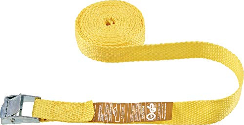 Connex Zurrgurt - Einteilig - 3,5 m x 25 mm - 250 kg maximale Belastbarkeit - Mit Klemmschloss, ohne Haken - Aus Polypropylen / Spanngurt / Ladungssicherung / Ratschengurt / DY270554