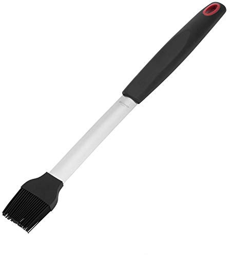 Westmark Grill-/Bratpinsel, Länge: 38,5 cm, Rostfreier Edelstahl/Kunststoff/Silikon, Farbe: Silber/Schwarz/Rot, 15062280