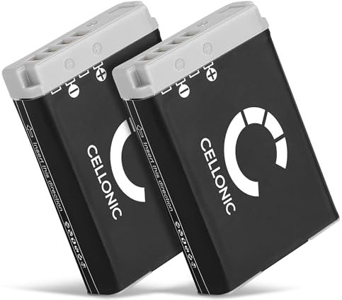 CELLONIC, Battery for Camera, compatible with Canon PowerShot G5 X Mark II, G9 x, SX740 HS (3.7V, 1010mAh) 2 Pieces