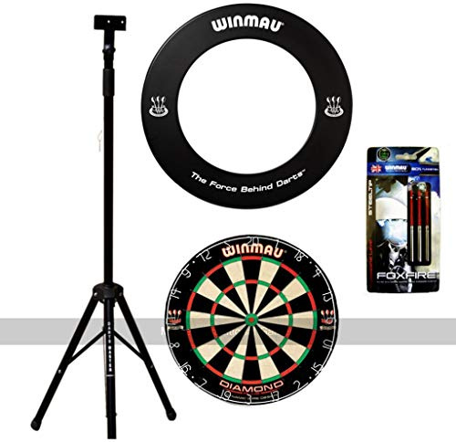 Darts Master Dartboard Stand Bundle - Stand, Dartboard and Surround