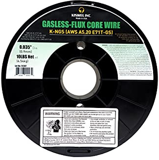 (Made in USA) K-NGS E-71TGS 0.035in. Dia 10lb. Gasless-Flux Core Wire Welding wire