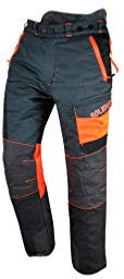Solidur COPAGR - Comfy Type A Class 1 Chainsaw Trousers - Exceptional Comfort and Protection - Safe and Functional Design - Size 2XL - Grey