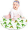 EZIOLY Teppich mit Frosch-Prinz oder Prinzessin, rund, für Kinderzimmer, Kinderzimmer, 60 x 60 cm