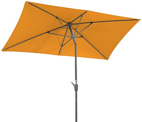Schneider Tunis, Mandarine, env. 270 x 150 cm 6 pièces Parasol rectangulaire
