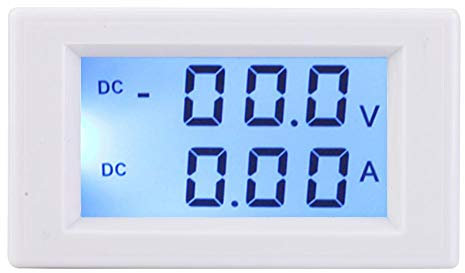 D85-3050 Digital Amperemeter Voltmeter, Gleichstrom Amperemeter Voltmeter Multimeter, DC0-199.9V DC 0-10.00A Volt Amp Meter Tester