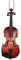 Dselvgvu Holzsaite Miniatur-Violine zum Aufhängen, Mini-Musikinstrument, Nachbildung, Weihnachtsbaum, Heimdekoration, Display Ornament (12 cm Violine)