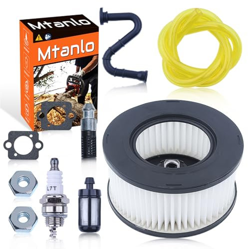 Mtanlo Air Fuel Filter HD2 for Stihl MS261 MS271 MS291 MS311 MS341 MS391 MS261C MS271C MS362C Chainsaw Maintenance Tune Up Hi-Flow Pleated Cleaner Service Kit 1141 120 1604