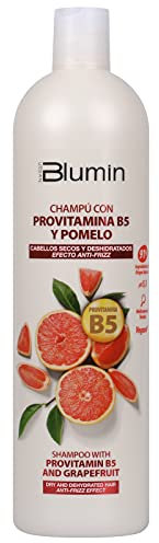 Blumin Champú efecto Anti-Frizz con Pomelo y Provitamina B5, Cabellos Secos y Deshidratados, 1000 ml