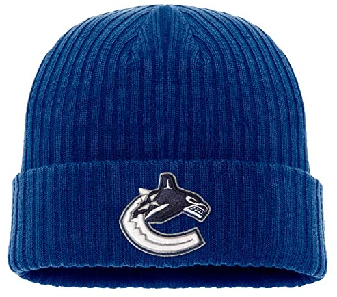 Fanatics - NHL Vancouver Canucks Core Cuffed Knit Beanie - Blau Farbe Blau, Größe One Size