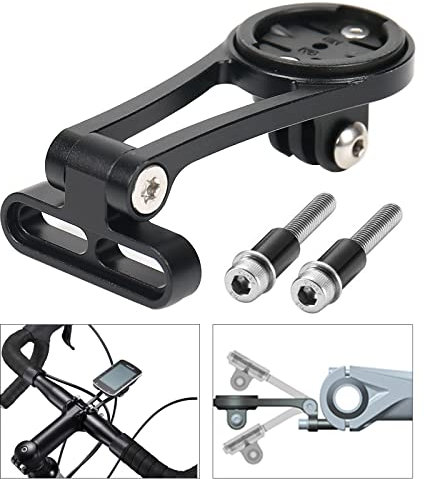 Verstellbare FahrradHalterung, Fahrradcomputer Halterung für G-a-r-m-i-n, Fahrrad Stoppuhr Verstellbarer Fahrradcomputerständer (schwarz)