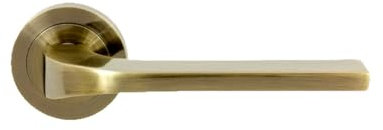 domino TIPO-R M3 - Maniglia per porta della stanza, porta dell'ufficio, della cantina e della porta interna, in alluminio e bronzo