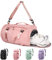 KYYLZ Sporttasche Rosa für Damen Reisetasche mit Schuhfach und Nassfach,33L Weekender Tasche Trainingstasche Schwimmtasche Fitnesstasche Handgepäck Tasche Rucksack für Sport Yoga Urlaub