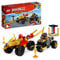 LEGO NINJAGO Verfolgungsjagd Set mit Kais Flitzer und Ras' Motorrad, Spielzeug für Kinder ab 4 Jahren, Ninja-Auto-Spielzeug zum Bauen, Minifigur zum Sammeln 71789