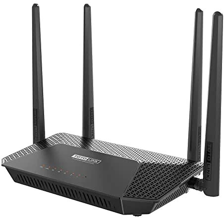 Gigabit WiFi Router Totolink A3300R | AC1200 I Dual Band I MU-MIMO und Beamforming Technologie I 4X RJ45 1000Mbps I 4 Omni-direktionale Antennen I Geschwindigkeit 1167Mbps I Dual-Core 1GHz Prozessor