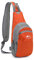 FANDARE Unisex Brusttasche Sport-Schultertaschen Sling Bag Herren Damen Umhängetaschen Crossover Rucksack Schultertasche Daypacks für Outdoor Reisen Camping Wanderrucksäcke Crossbody Pack Orange