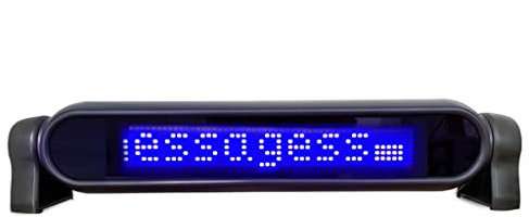 KEEYTT affichage à LED Panneau d'affichage de message de défilement de panneau de signe de fenêtre arrière de voiture d'affichage de voiture de LED avec la télécommande Convient pour vitres, magasins,