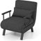 RELAX4LIFE 4 en 1 Sillón Relax Reclinable en 6 Posiciones 0-85°, Sofá Cama Plegable con Patas Ocultas y Cojín, Sillón Cama de 1 Plaza para Salón, Dormitorio y Oficina, Carga 150kg (Gris Oscuro)