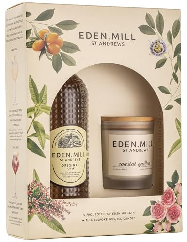 Garden of Eden Mill - Original Gin Gift Set With Candle, 70cl, 40% ABV