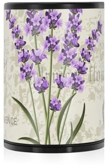 Blumenmuster Lavendel auf Vintage rauchfreien Aschenbecher für Zigaretten Tragbare rauchfreie Mini Mülleimer Auto Tasse Aschenbecher mit Deckel Home Office Küche