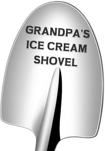 GENLGE Grandpa Gifts Funny Gifts for Grandpa Birthday Novelty Grandpa's Ice Cream Shovel Spoon